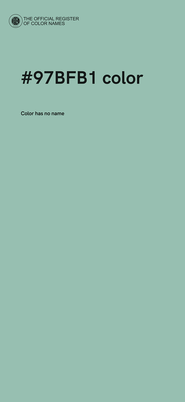 #97BFB1 color image