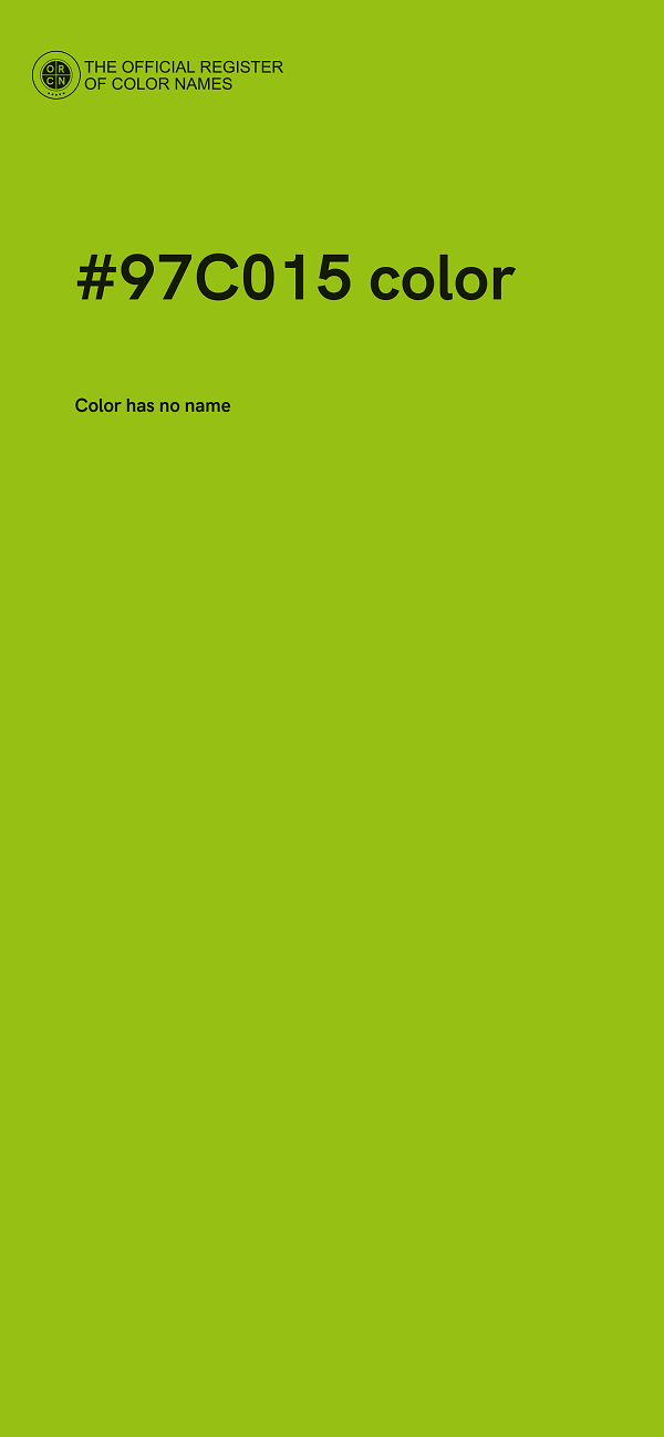 #97C015 color image