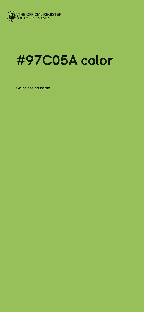 #97C05A color image
