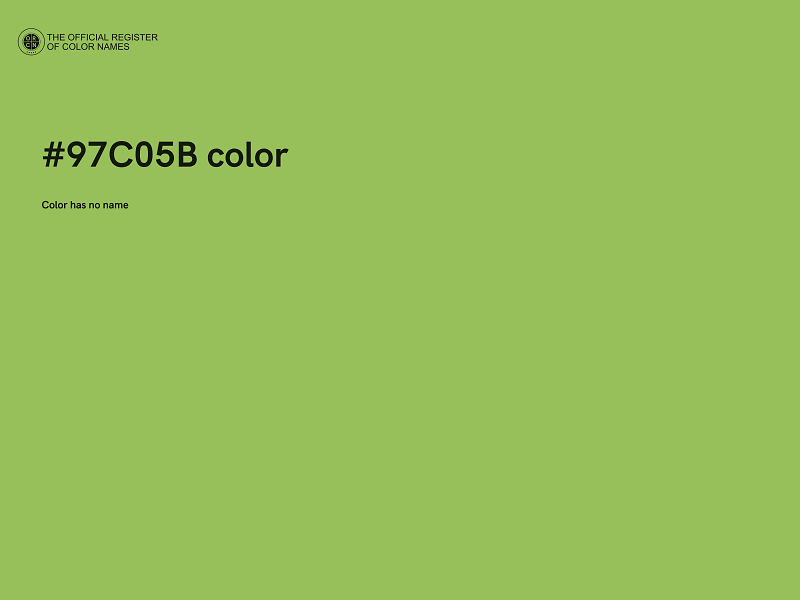 #97C05B color image
