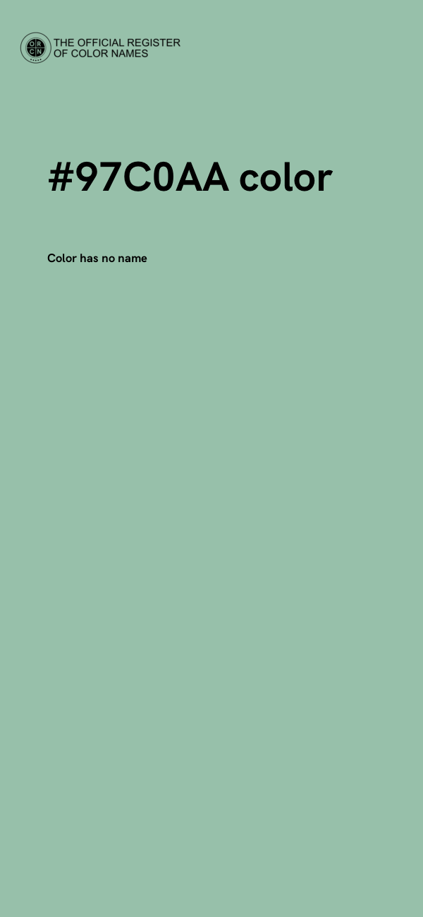 #97C0AA color image