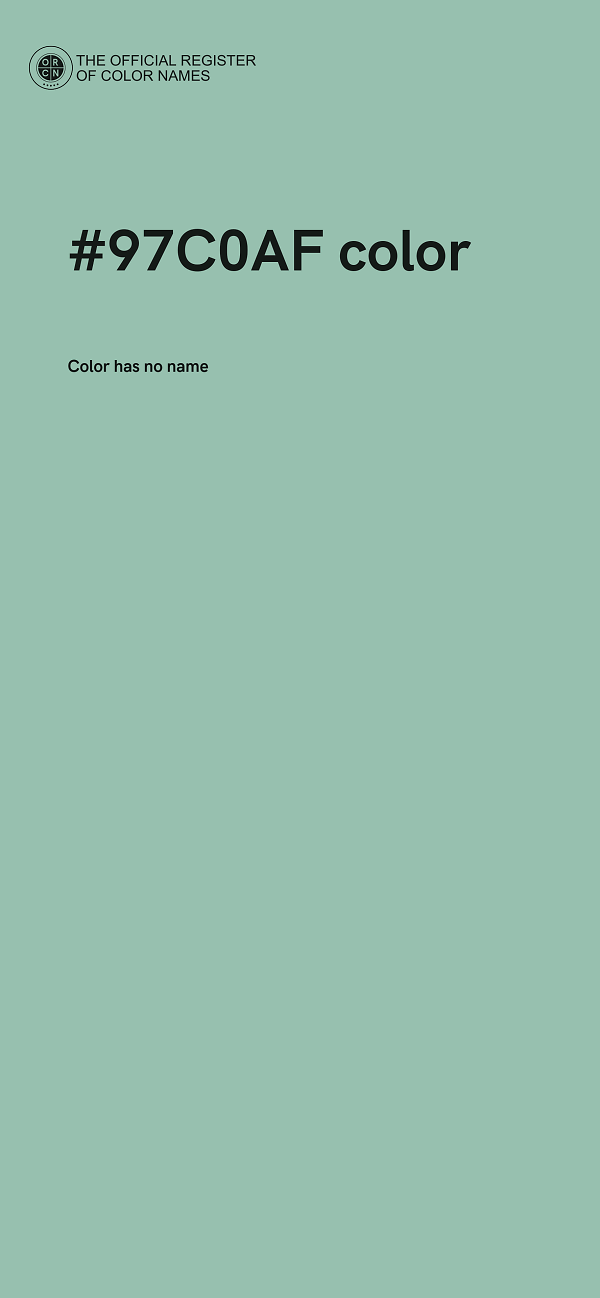 #97C0AF color image