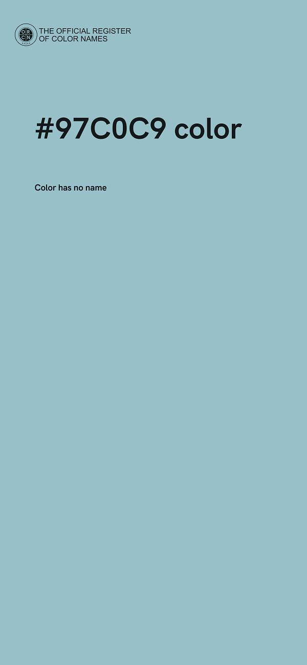 #97C0C9 color image