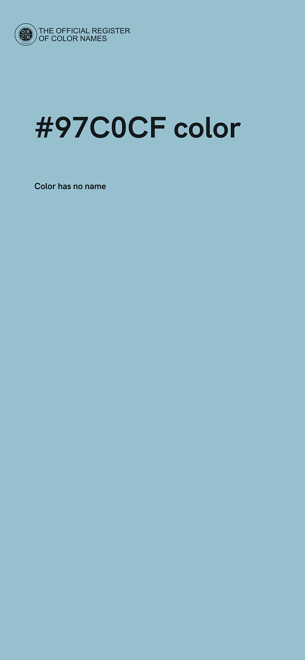 #97C0CF color image