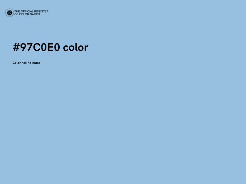 #97C0E0 color image