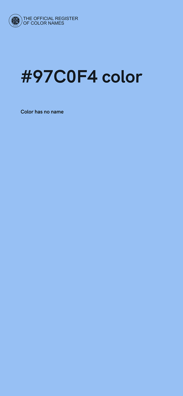 #97C0F4 color image