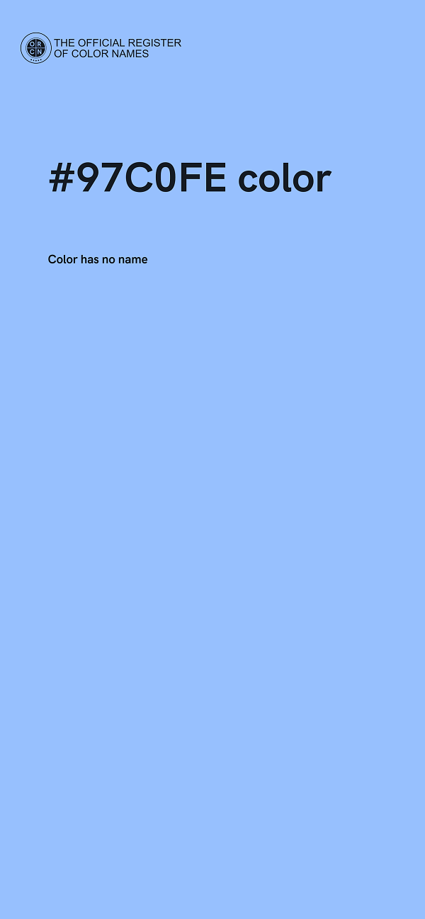 #97C0FE color image