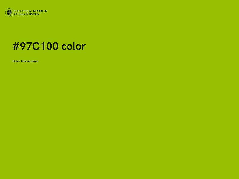 #97C100 color image
