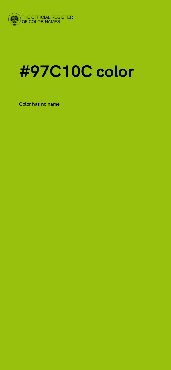 #97C10C color image