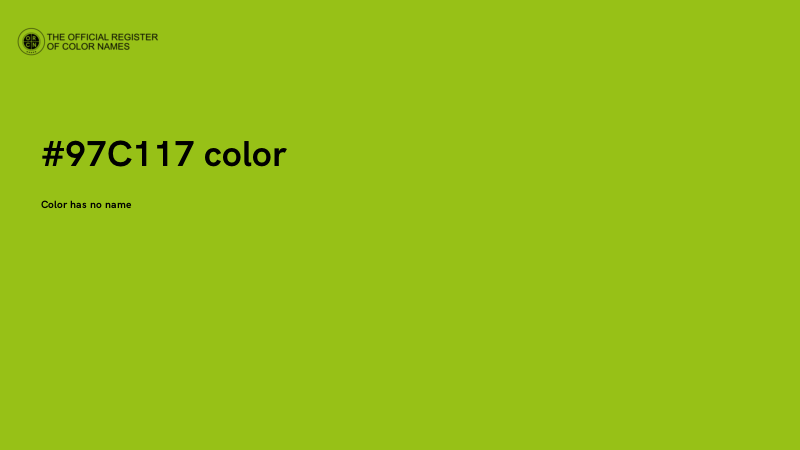 #97C117 color image