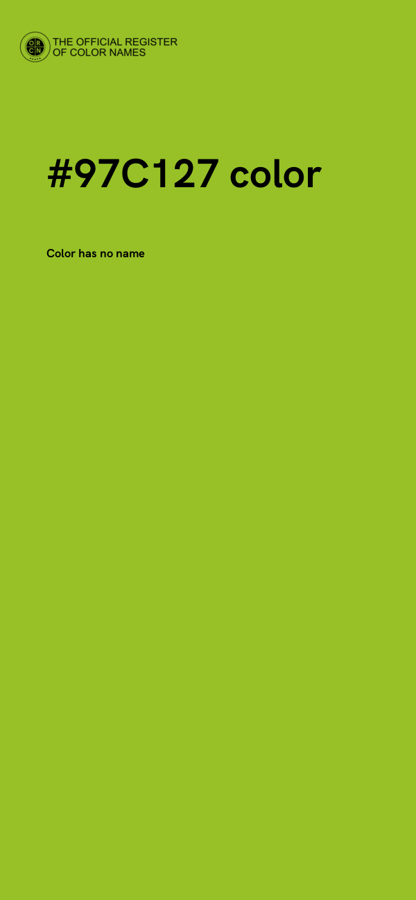 #97C127 color image