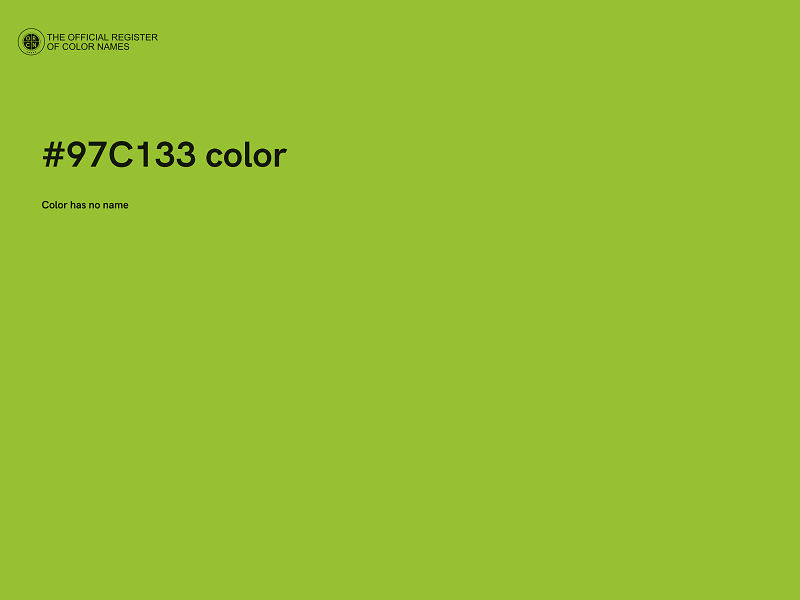 #97C133 color image