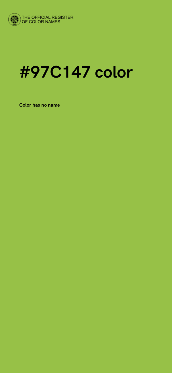 #97C147 color image