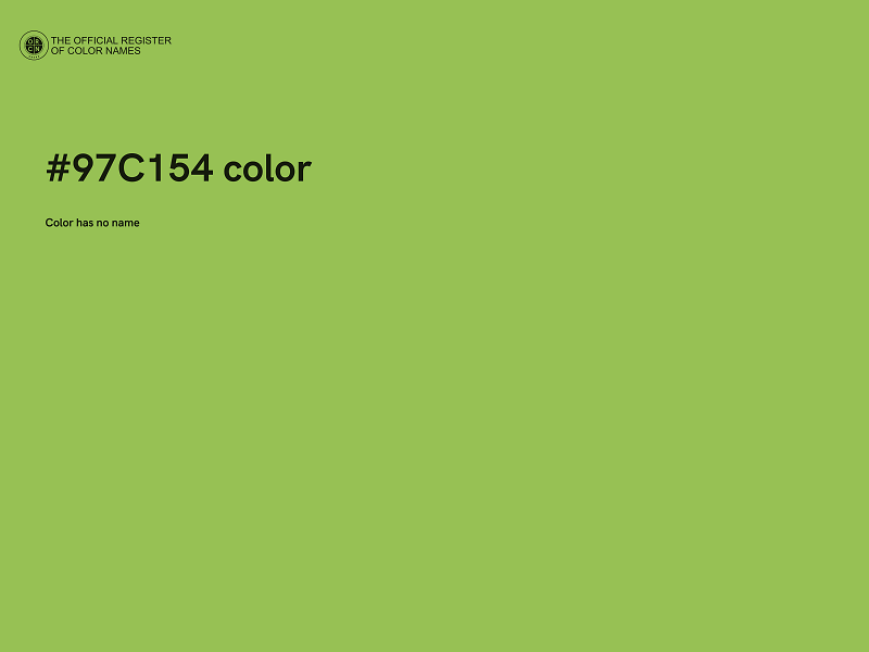 #97C154 color image