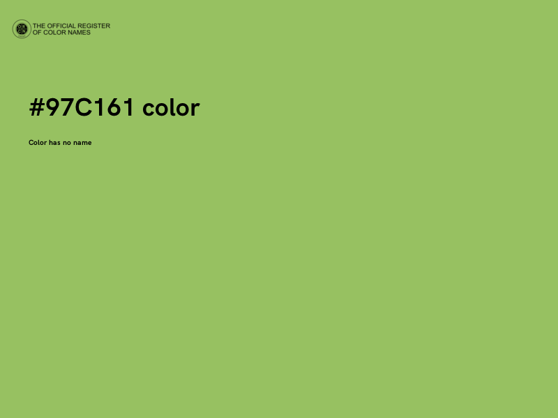 #97C161 color image