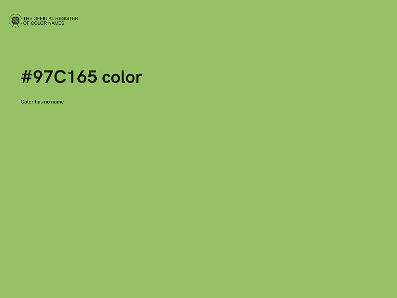 #97C165 color image