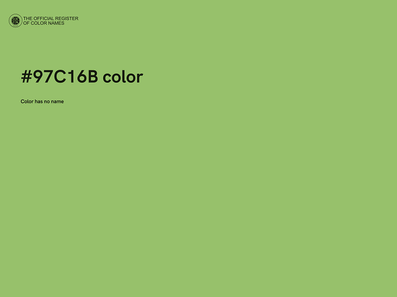 #97C16B color image