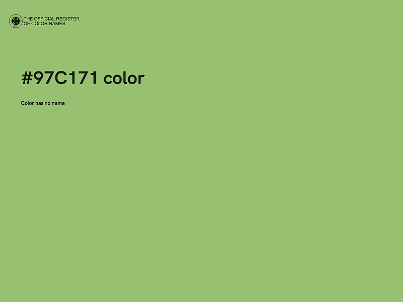 #97C171 color image