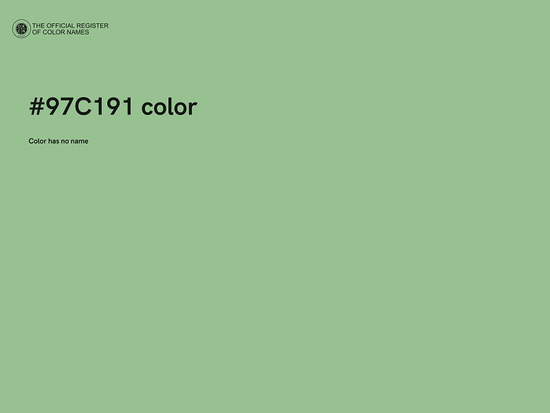 #97C191 color image
