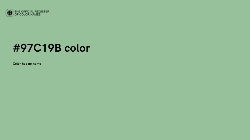 #97C19B color image