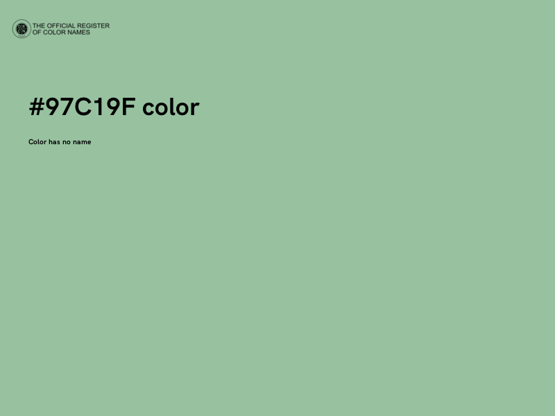 #97C19F color image