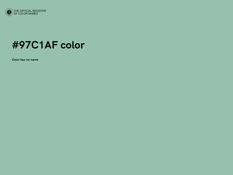 #97C1AF color image
