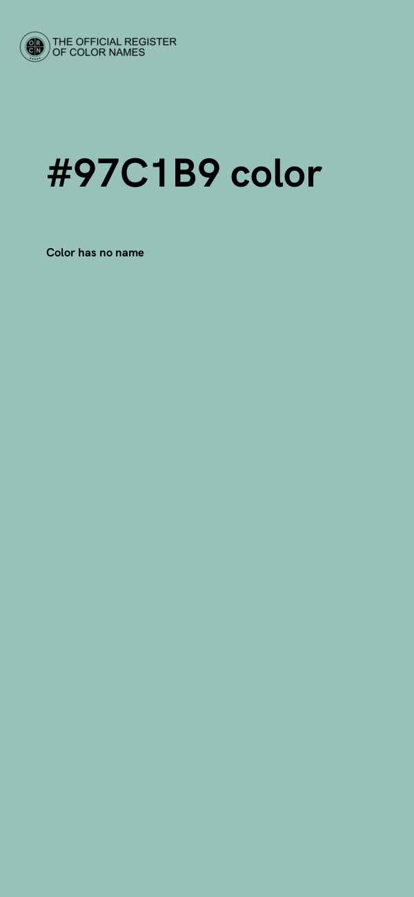 #97C1B9 color image