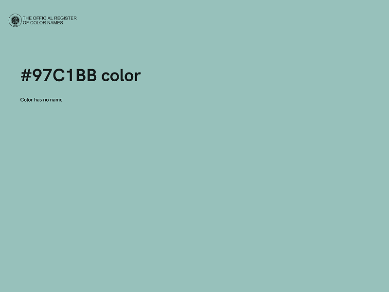#97C1BB color image