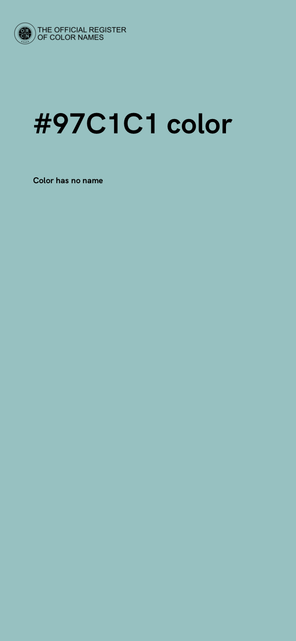 #97C1C1 color image