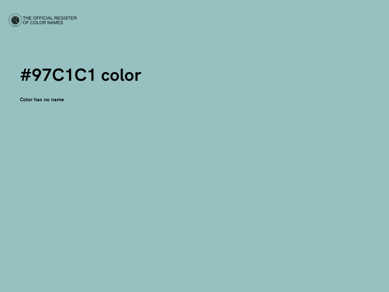 #97C1C1 color image
