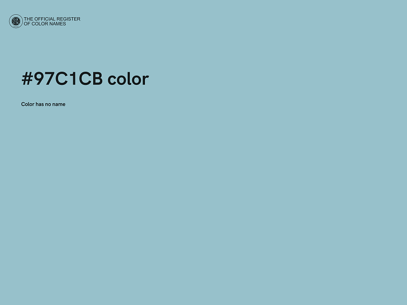 #97C1CB color image