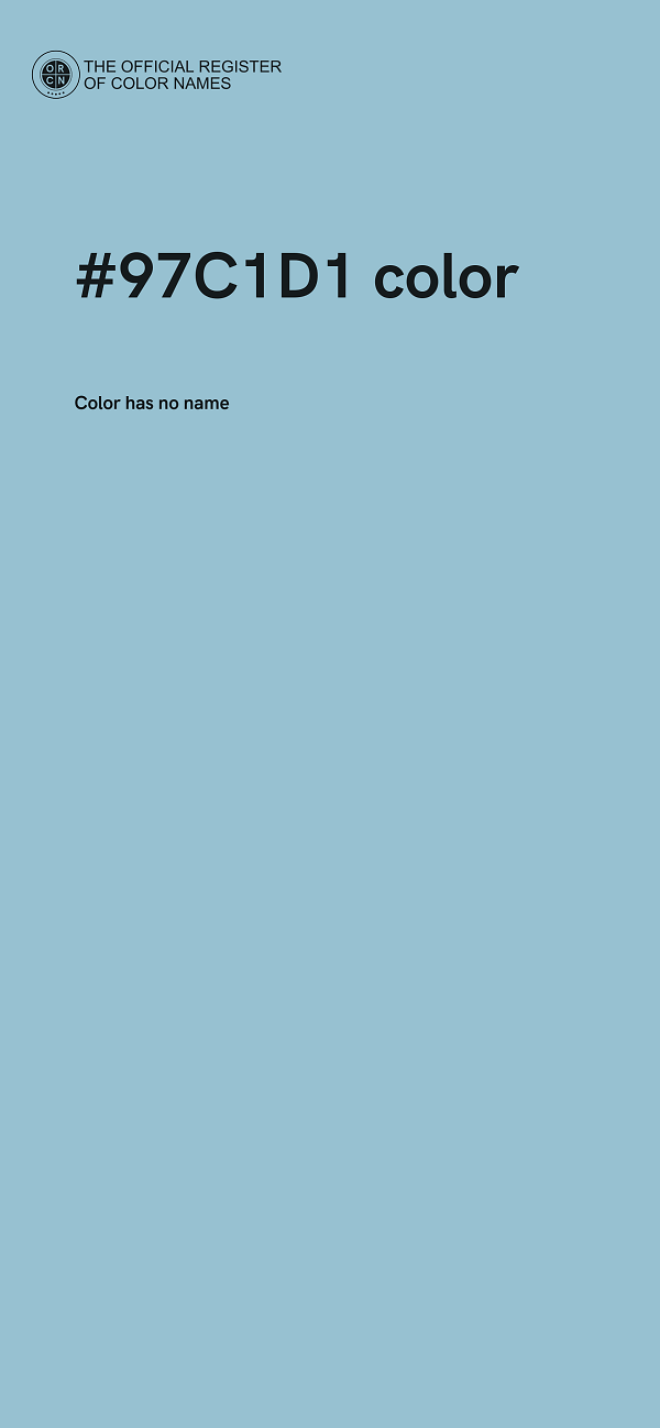 #97C1D1 color image