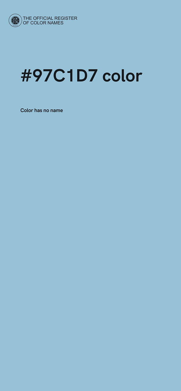 #97C1D7 color image