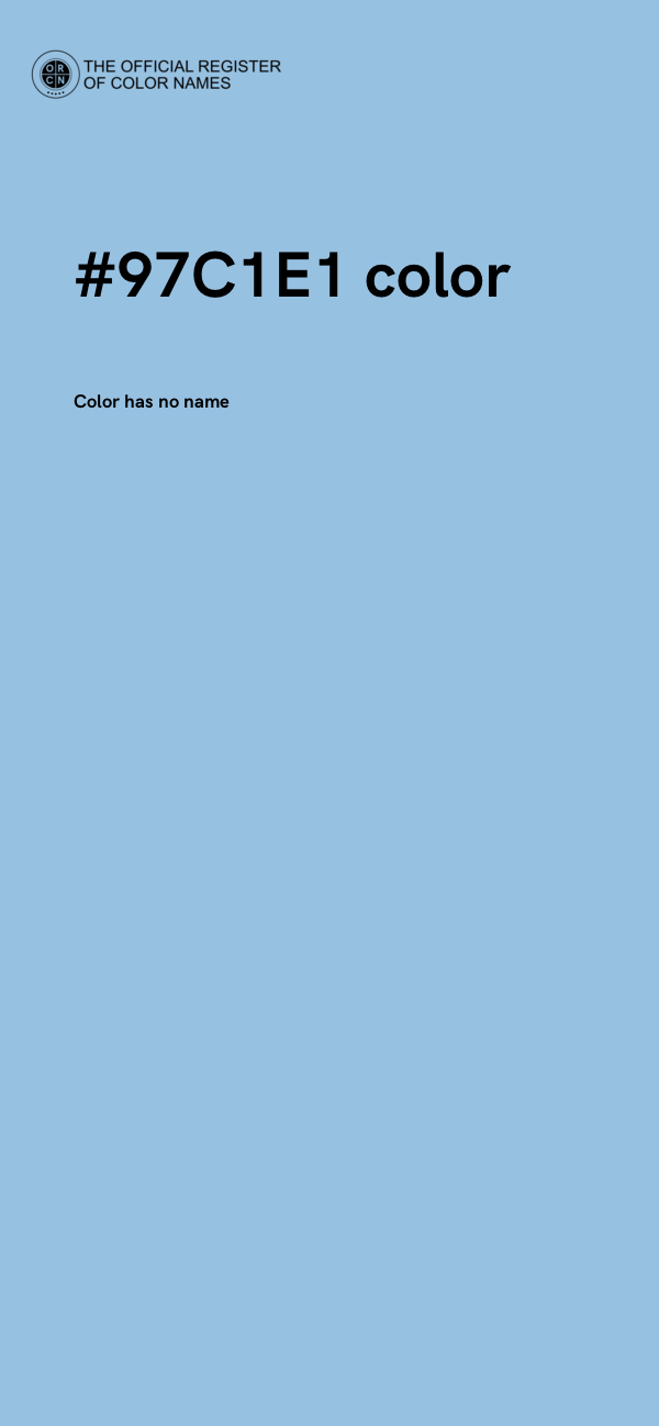 #97C1E1 color image