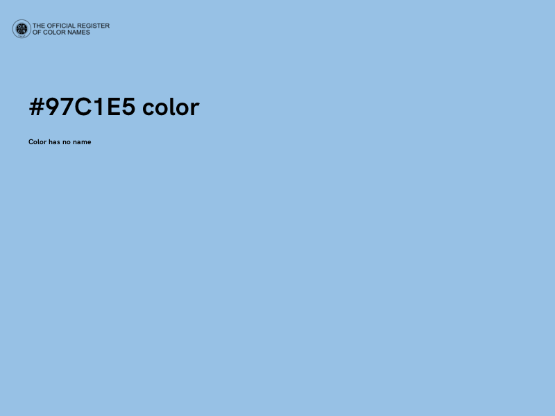 #97C1E5 color image