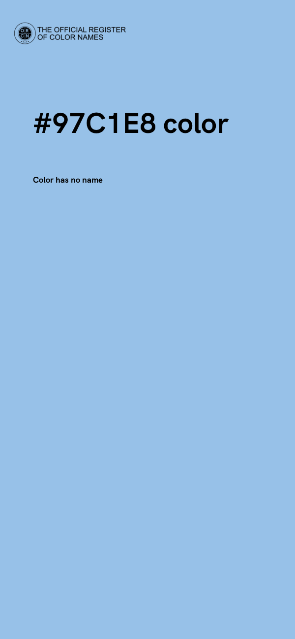 #97C1E8 color image