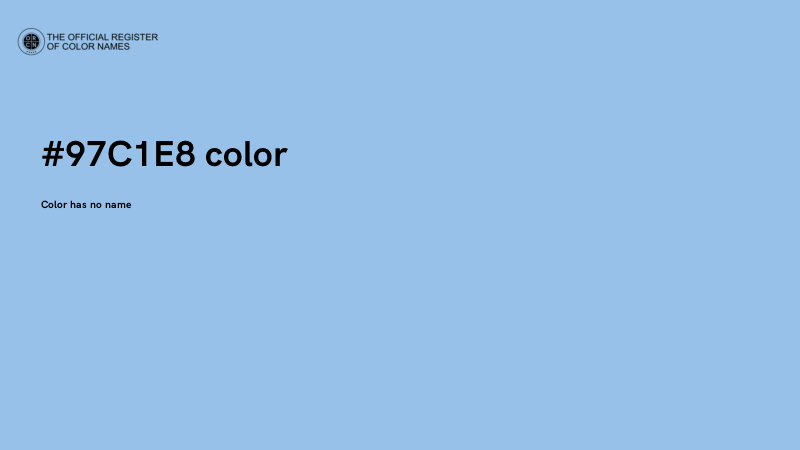 #97C1E8 color image