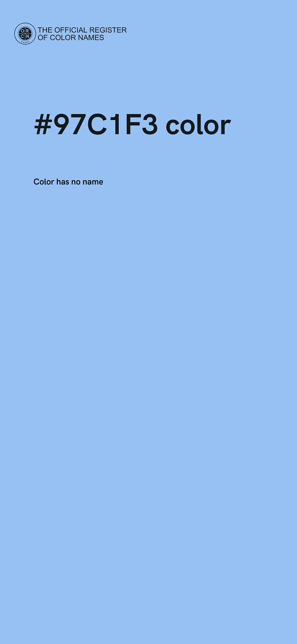 #97C1F3 color image
