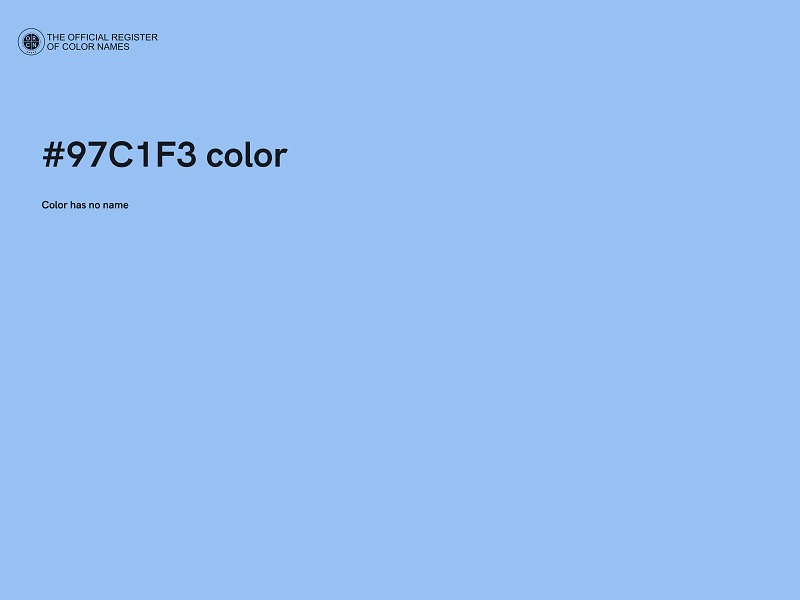 #97C1F3 color image