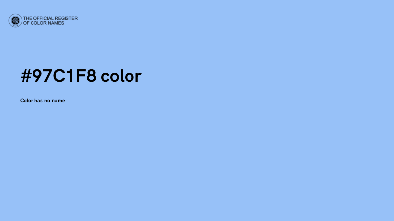 #97C1F8 color image