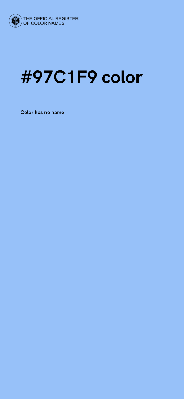 #97C1F9 color image