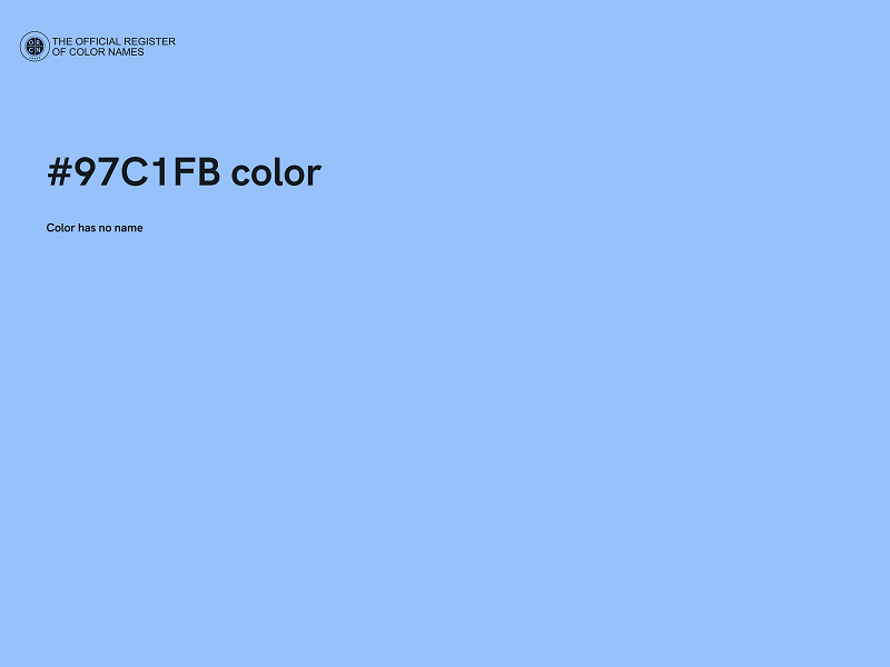 #97C1FB color image