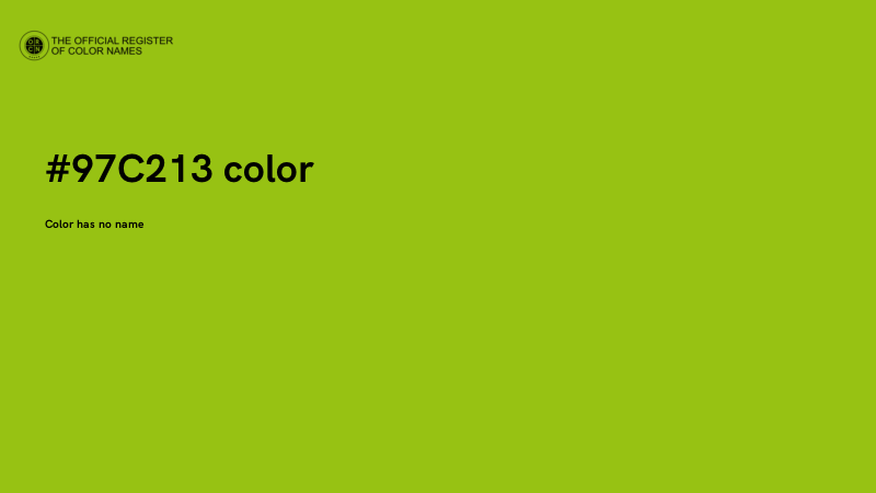 #97C213 color image