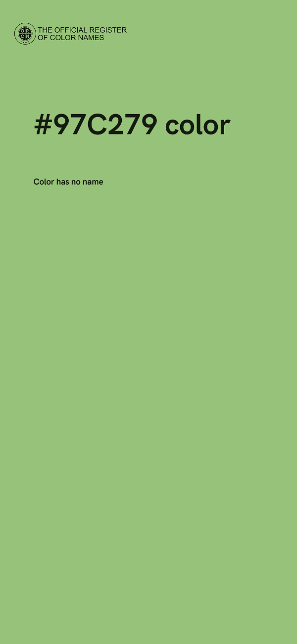 #97C279 color image