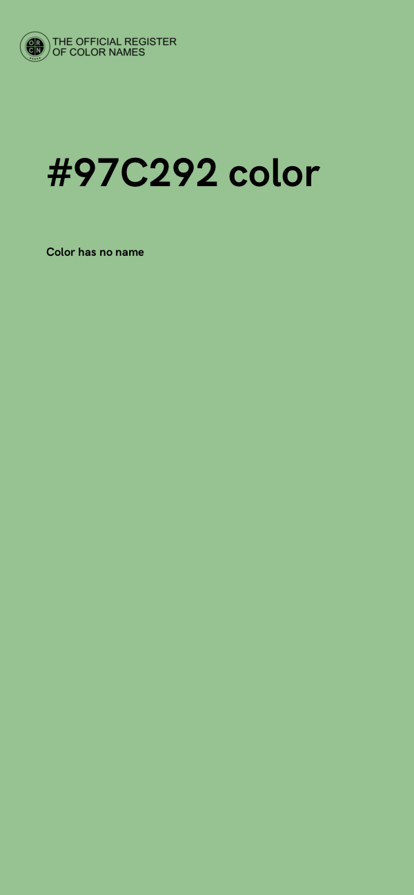 #97C292 color image