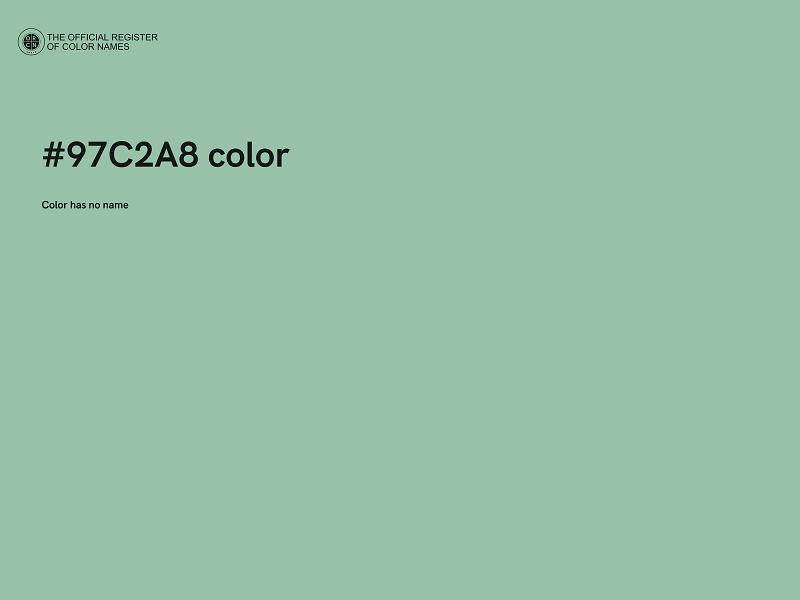 #97C2A8 color image