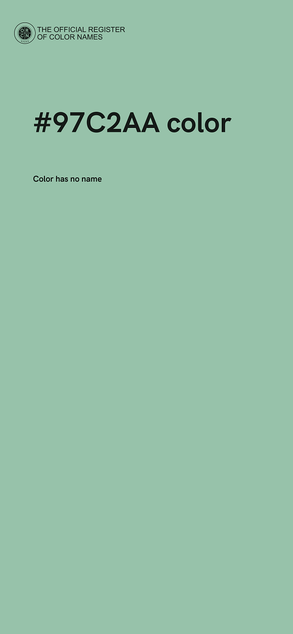 #97C2AA color image