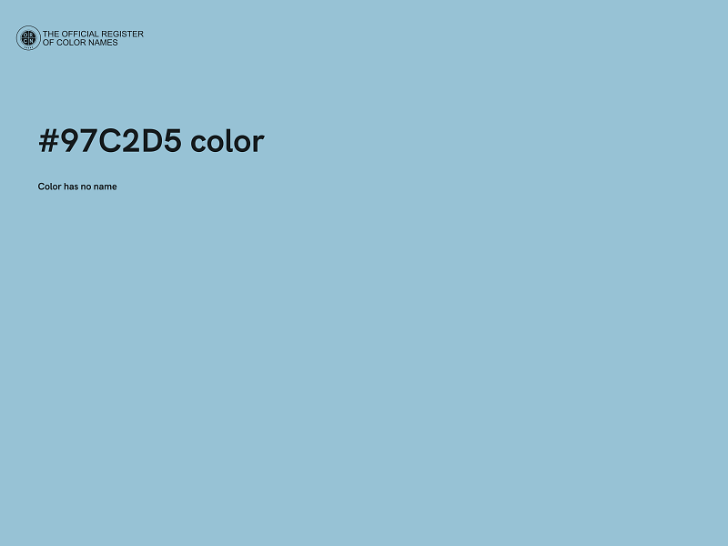 #97C2D5 color image