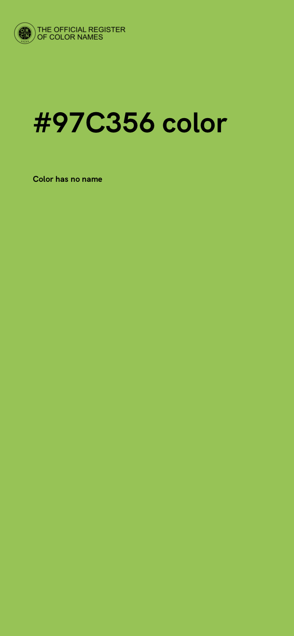 #97C356 color image