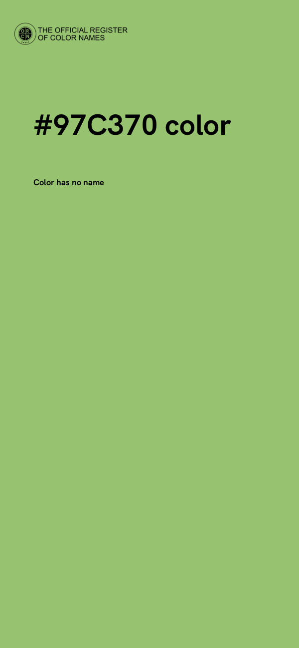 #97C370 color image